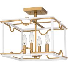  QUOIZEL BNK1714W - Brinkman Semi-Flush Mount