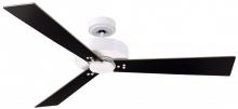Kathy Ireland Home by Luminance Brands CF320SSW - CF320SSW - KEANE IN SATIN WHITE WITH BS/BQ BLADES