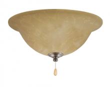 Kathy Ireland Home by Luminance Brands LK71AP - Emerson Amber Parchment LED Ceiling Fan Light Fixture